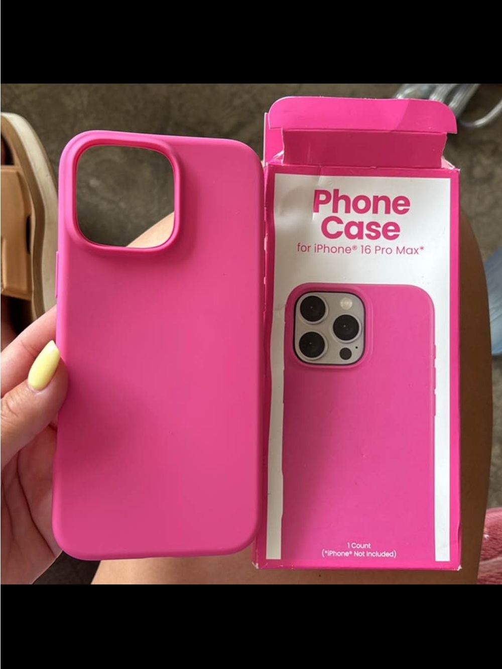 NEW Amazon Hot Pink Silicone Phone Case for iPhone 16 Pro Max
